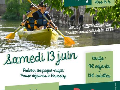 Sortie Famille : descente de l'Ognon en canoë