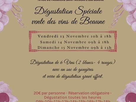 Domaine Besancenot - Vente des Vins 2026 : Dégustation Spéciale Vente de vins de Beaune (6 vins)