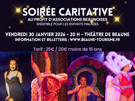 Cabaret Les Scarline's - soirée caritative au Théâtre de Beaune : Ensemble pour les enfants malades