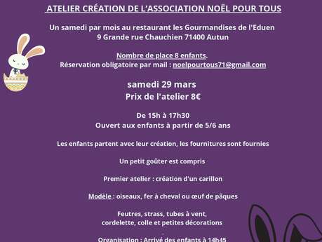 Atelier Création de l'association "Noël Pour Tous"