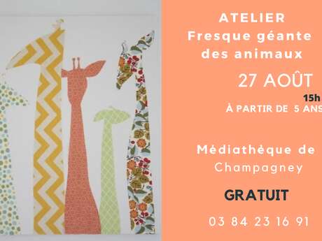 Atelier "Fresque géante des animaux"