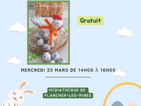 Atelier de Pâques " Poule en polymère"
