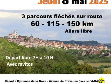 Parcours Auxerre - Vézelay - Auxerre