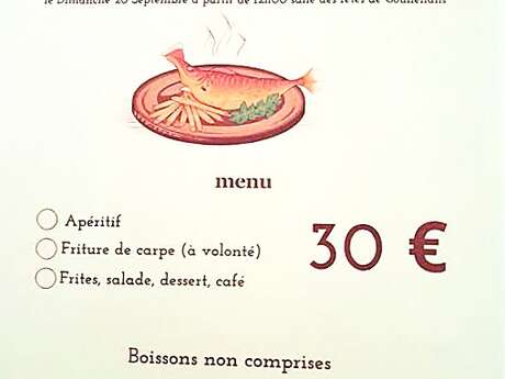 Repas friture de carpes à Gouhenans