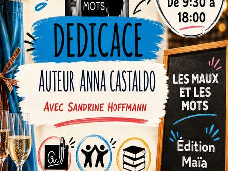 " Les maux et les mots "  dédicace au bar Le Joussy à Ronchamp