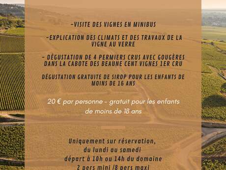 Dégustation découverte des Climats de Beaune Dégustation découverte des Climats de Beaune