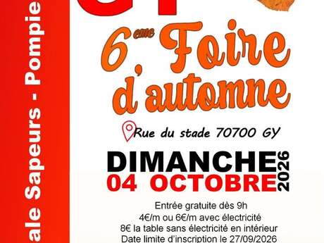 6ème Foire d'automne à Gy