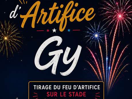 Feu d'artifice à Gy