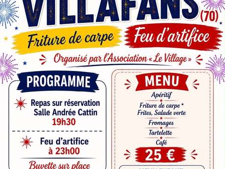 Repas et feux d'artifice