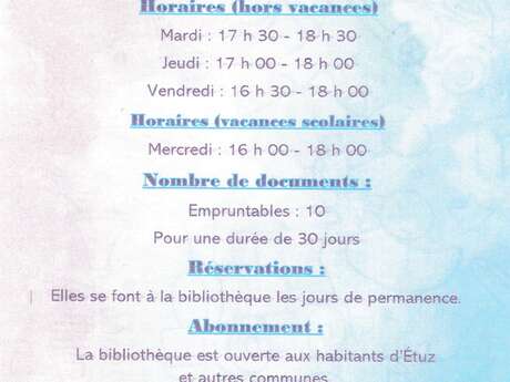 Bibliothèque d'Etuz