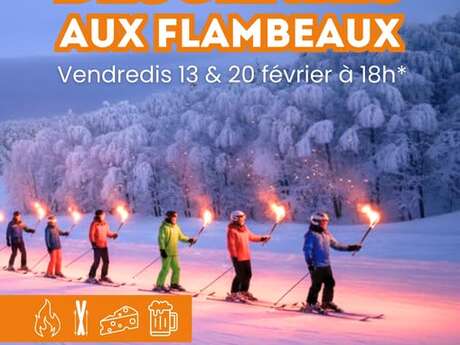 "Descente aux flambeaux" à la Station de la Planche des Belles Filles