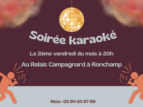 Soirée karaoké au Relais Campagnard à Ronchamp