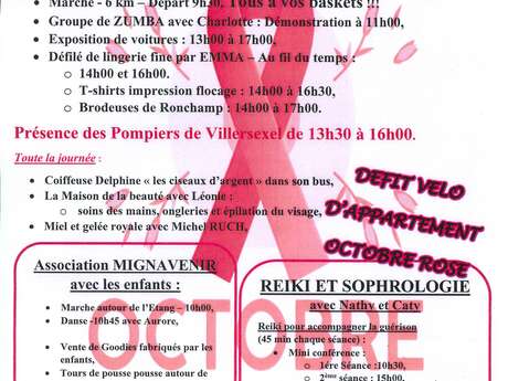 Octobre Rose à Mignavillers