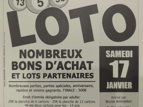 LOTO du Comité des Fêtes et de Jumelage de Ronchamp