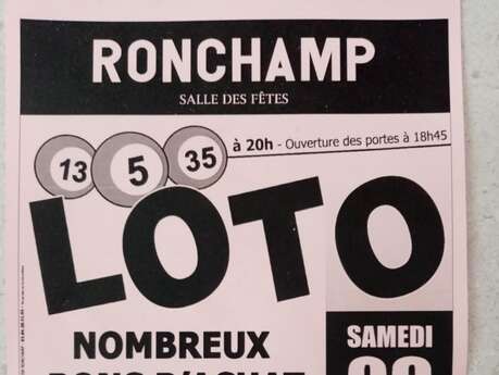 LOTO de l'Harmonie Ronchampoise