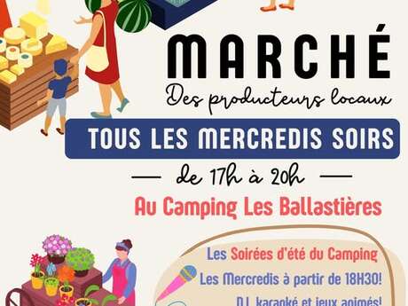 Marchés des Producteurs Locaux du Camping Les Ballastières