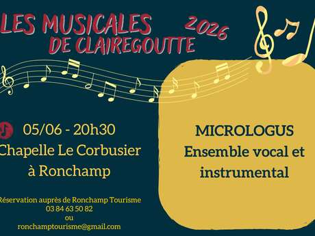 LES MUSICALES  DE CLAIREGOUTTE 2026