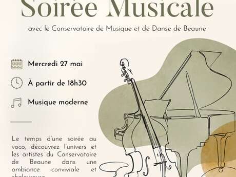 Soirée Musicale avec le Conservatoire de Musique et de Danse de Beaune