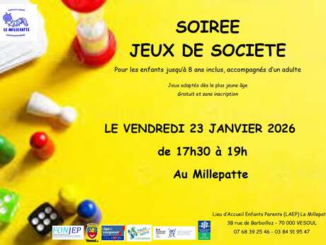 Soirée jeux de société