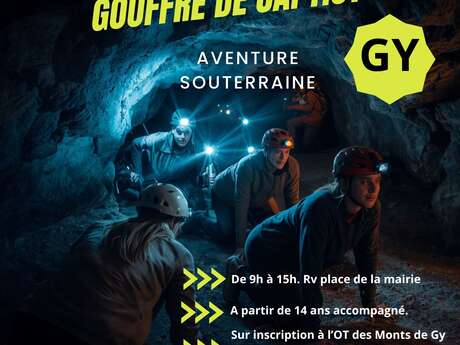 Spéléologie au gouffre de Captiot