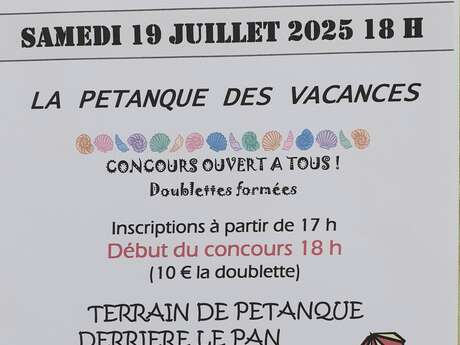 La Pétanque des Vacances