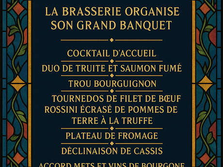 Réveillon du 31 décembre à la Brasserie des Halles