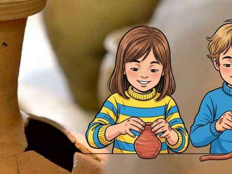 Atelier "terre à terre" pour les enfants à Bibracte