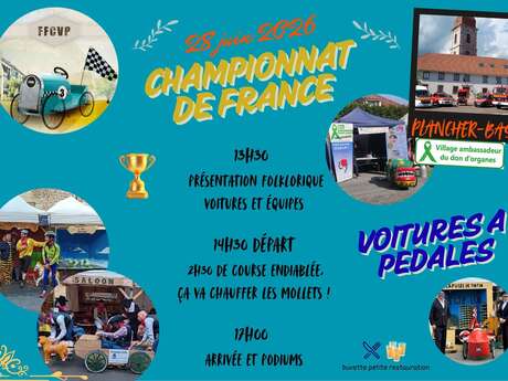 CHAMPIONNAT DE FRANCE DE VOITURES À PÉDALES à Plancher-Bas