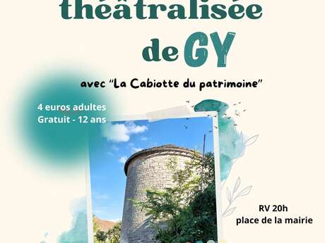 Visites guidées théâtralisées de Gy