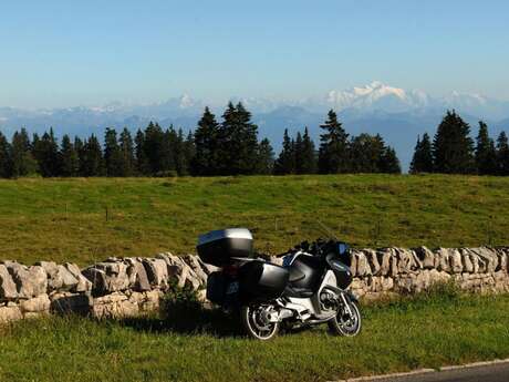 Circuit touristique à moto : Monts du Genevois - Pays de Gex - Vallée de Joux