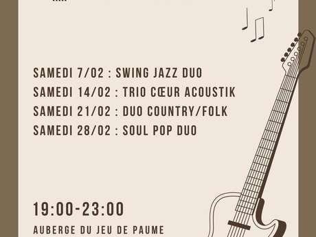 Soirée Jazz au bar de l'Auberge du Jeu de Paume à Chantilly