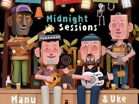 Scène d'Été au Centre Bourg : Manu Slide & Uke Swing trio