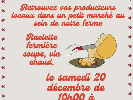 Marché de noel gastronomique à la ferme