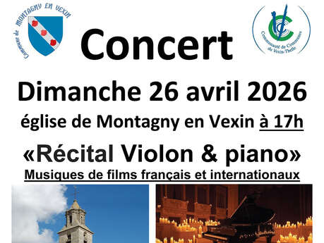 CONCERT "Piano/Violon" Musiques de films français et internationaux
