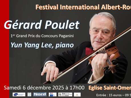 Festival Internationnal Albert-Roussel : concert à Bavinchove avec Gérard Poulet.