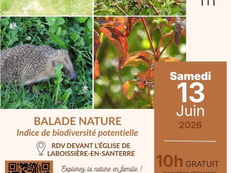 Balade nature - Indice de biodiversité potentielle