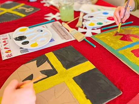 Atelier Blason Médiéval sur les terres de la bataille de Crécy