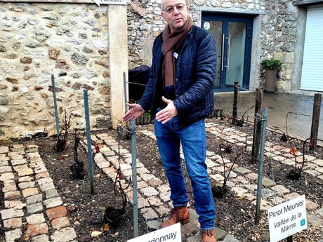 Accueil sur la propriété & espace sensoriel du champagne Lévèque-Dehan