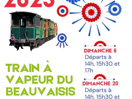 Circulation du train à vapeur du Beauvaisis