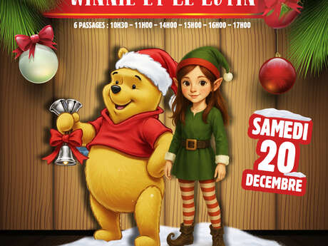 Déambulation Winnie et le lutin de Noël