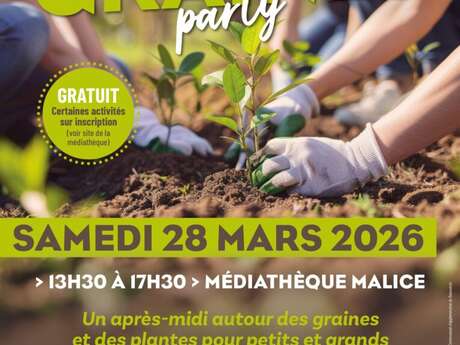 Graines Party à la Médiathèque Malice