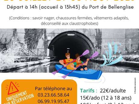 Balade commentée en canoë sur le canal de Saint-Quentin