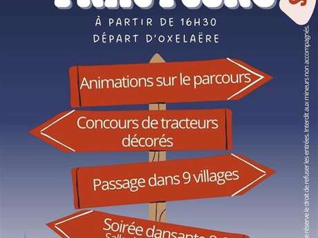 Parade de tracteurs illuminés