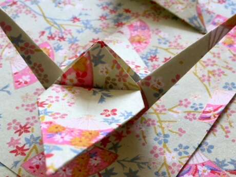 Atelier Guirlande de grues en papier japonais avec Demoiselle Eliette