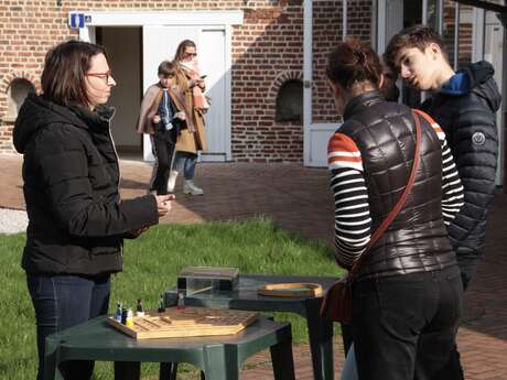 Animation "jeu de l'oie" au musée de la vie rurale à Steenwerck