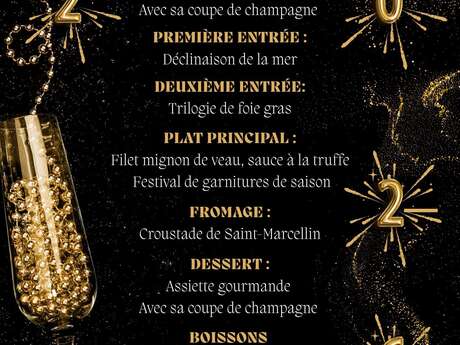 Réveillon de la Saint-Sylvestre au restaurant Le Pot d'étain à Holnon