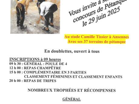 Concours de Pétanque à Ansennes