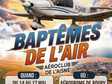 Grand week-end "Baptêmes de l'air" à l'aérodrome Saint-Quentin / Roupy / Fontaine les Clercs