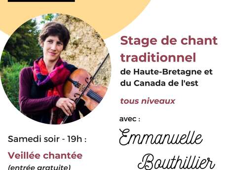 Stage de chant traditionnel de Haute-Bretagne et du Canada animé... Du 18 au 19 janv 2025