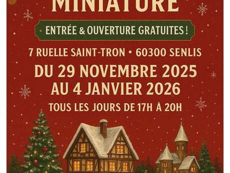 Village de Noël miniature à Senlis